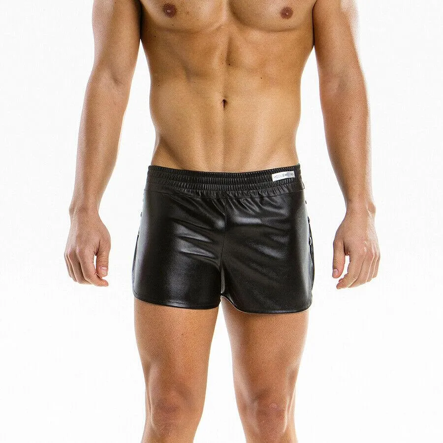 Modus Vivendi Short Leather-Look Shorts Black 20561 60