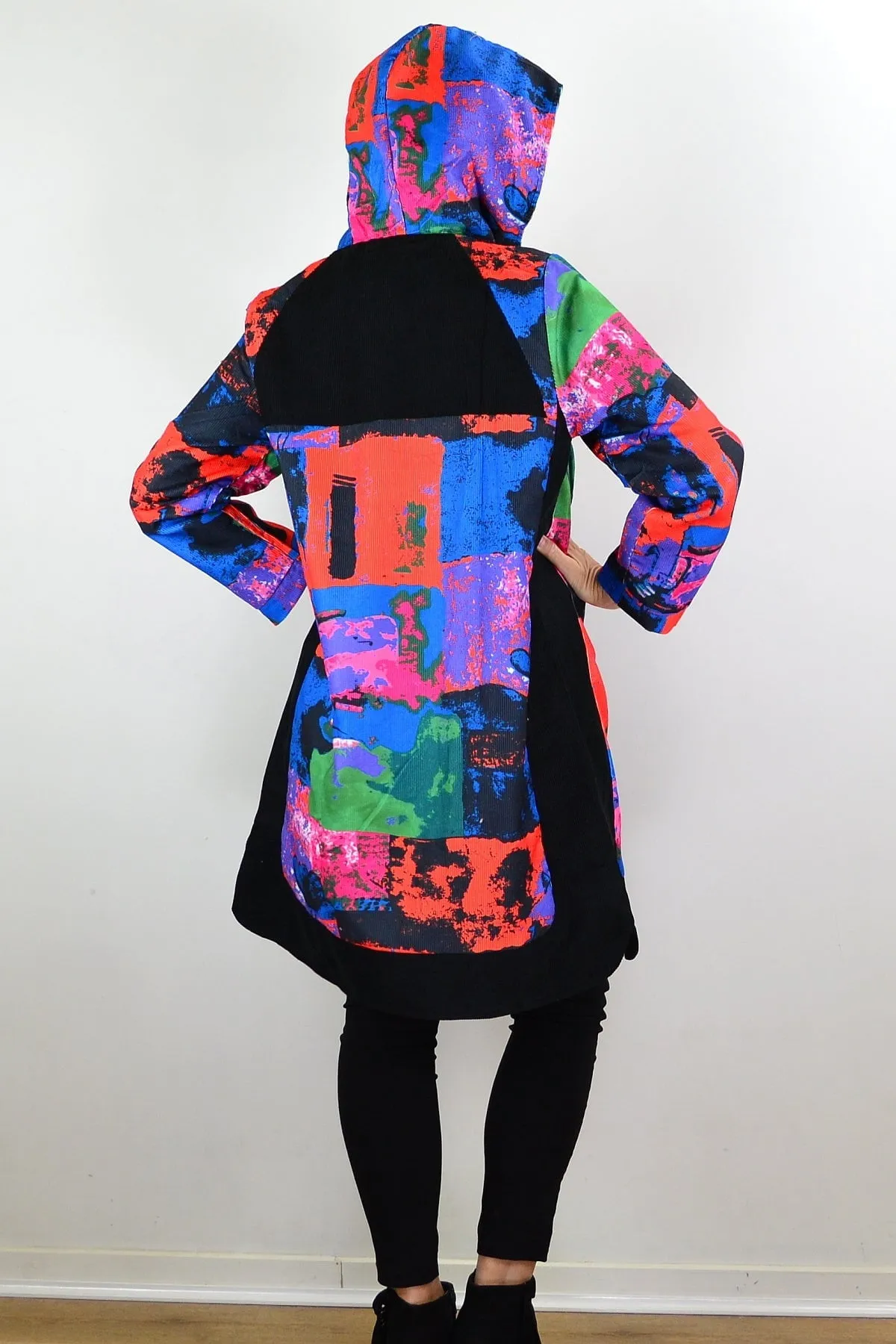 Multicolour Long Corduroy Jacket