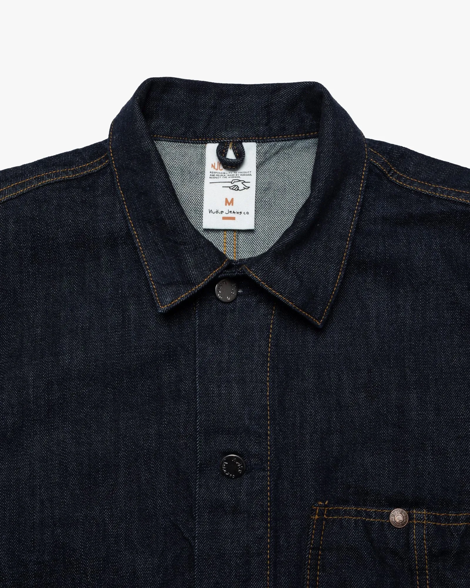 Nudie Jeans Howie Chore Jacket - One Wash Blue