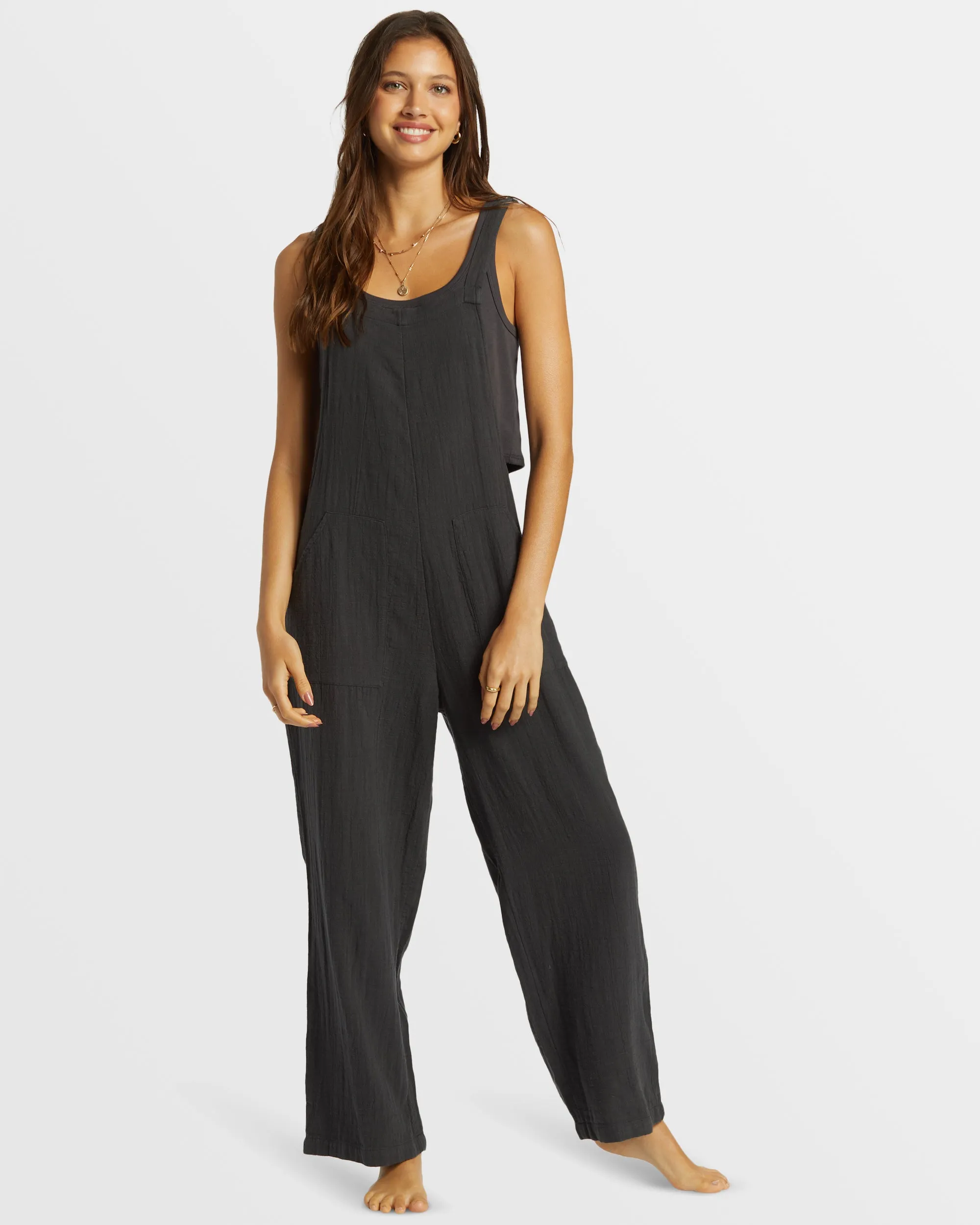 Pacific Time Jumpsuit - Black Sands