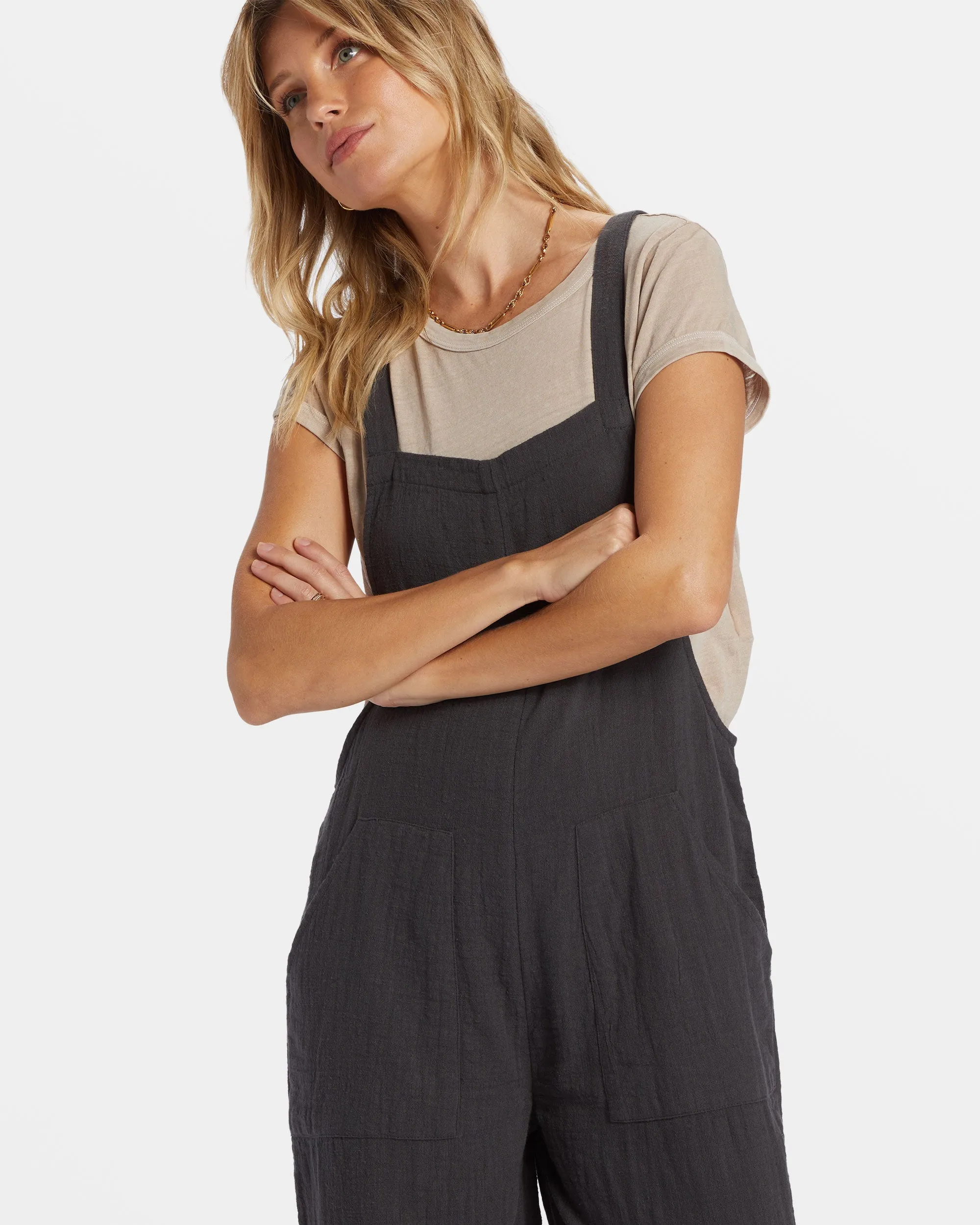 Pacific Time Jumpsuit - Black Sands