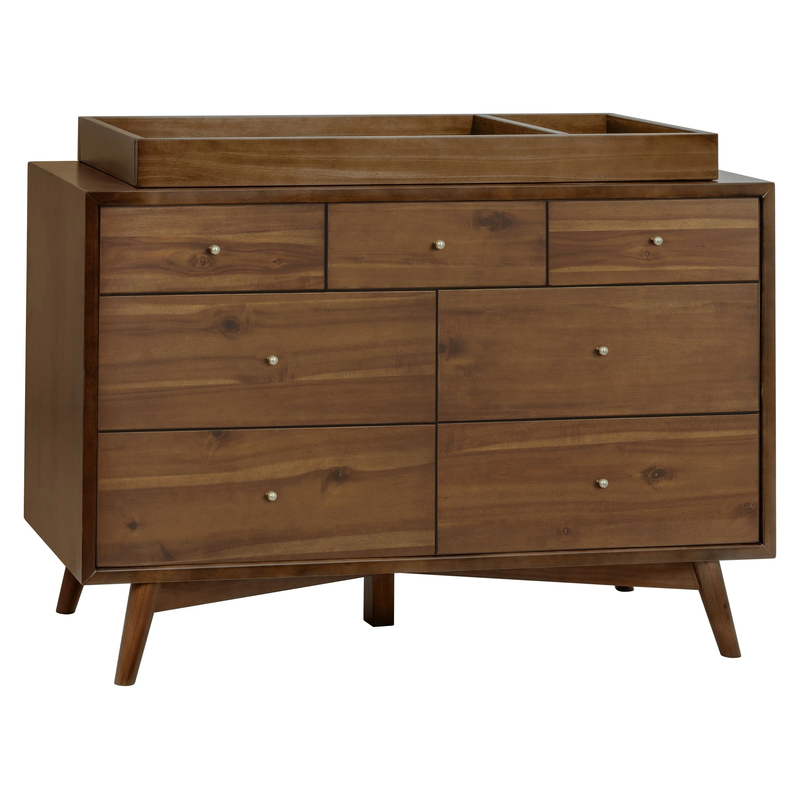 Palma 7-Drawer Assembled Double Dresser | Natural Walnut