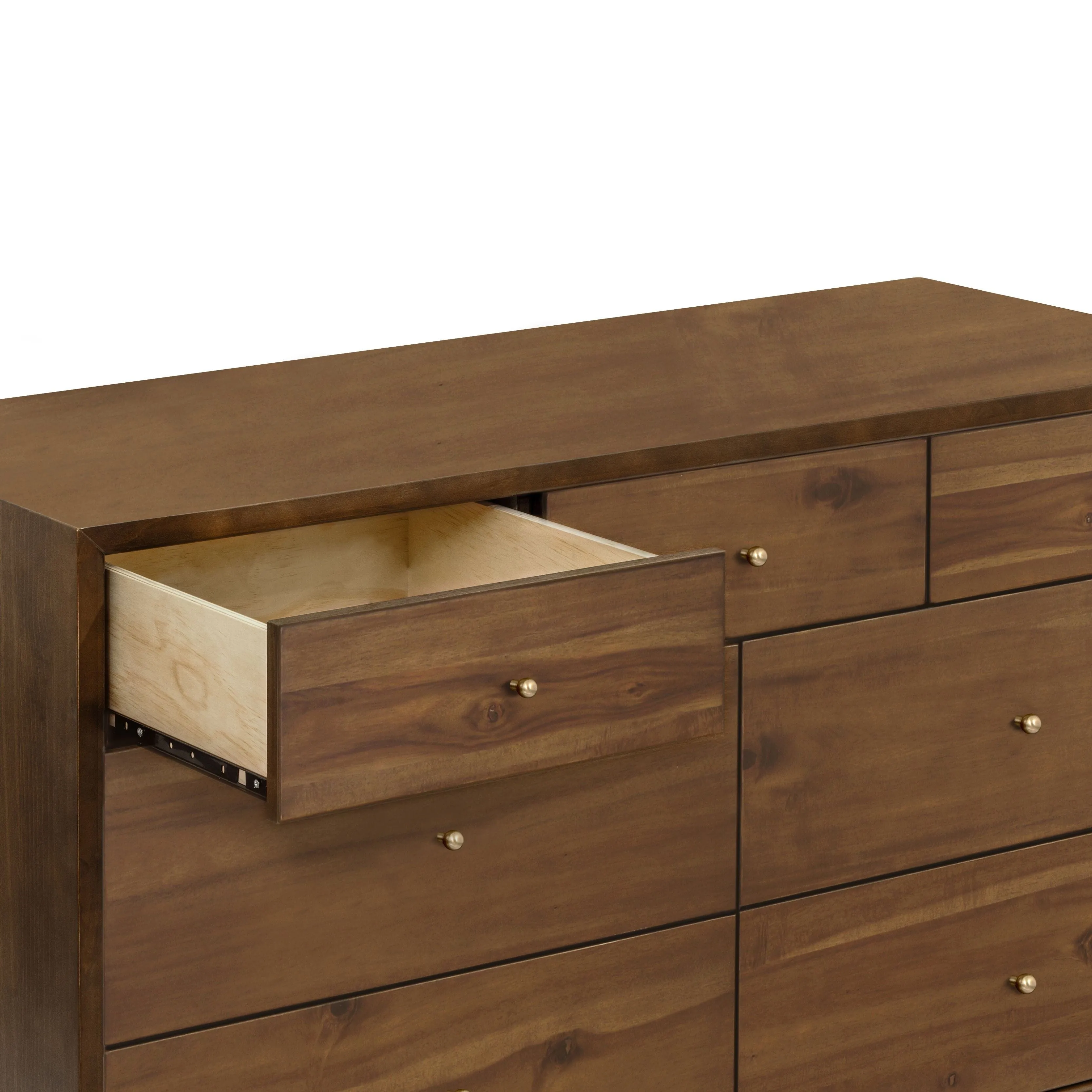 Palma 7-Drawer Assembled Double Dresser | Natural Walnut