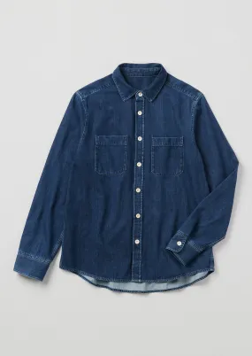 Patch Pocket Denim Shirt | Indigo