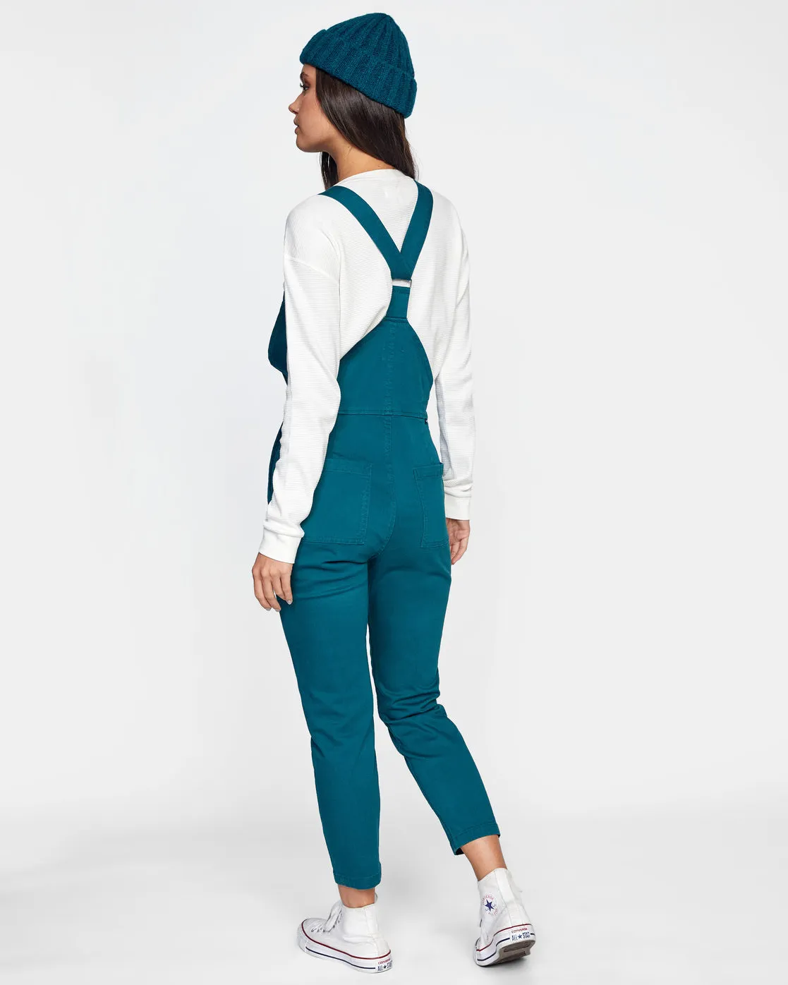 Peace Mission Woven Overall - Deep Teal