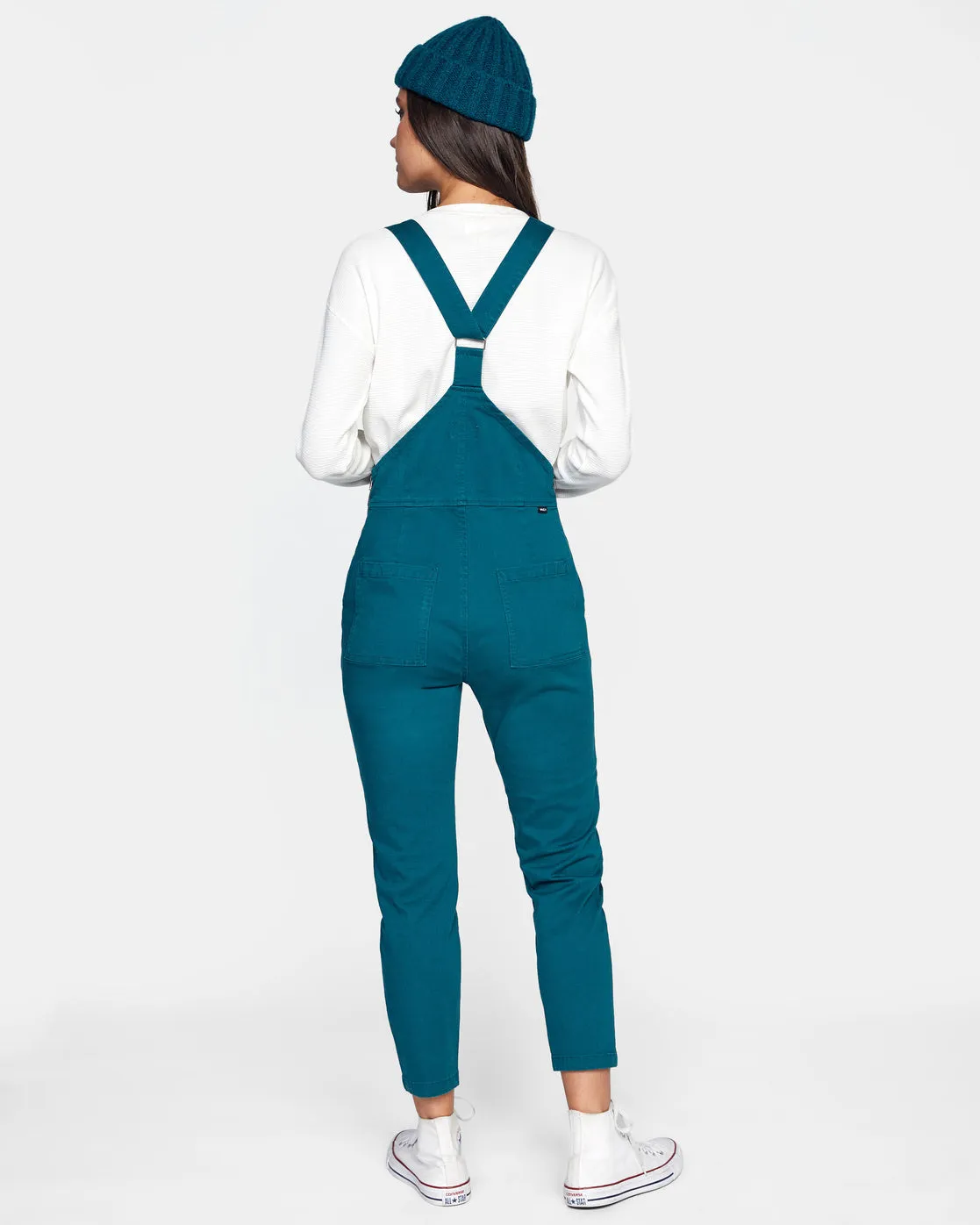 Peace Mission Woven Overall - Deep Teal