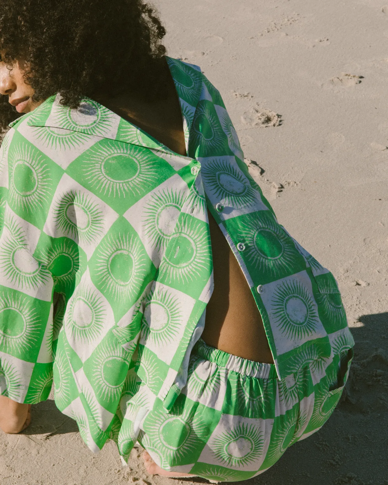 Pearl Lounge Shirt | Green Sol