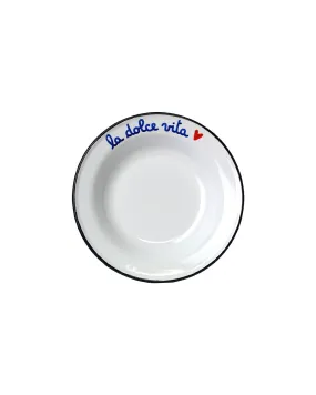 "La dolce vita" enamel deep plate