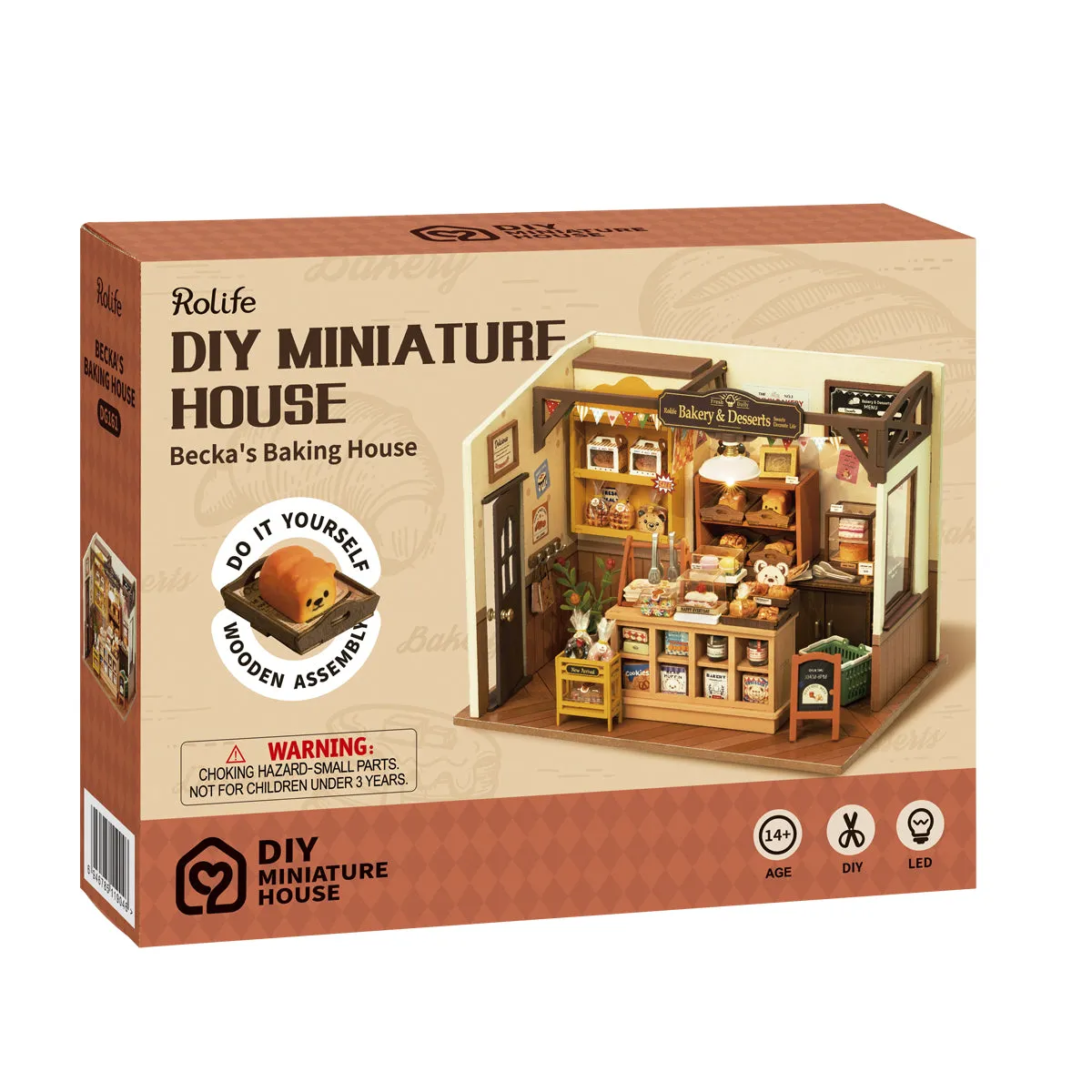 Rolife Becka's Baking House DIY Miniature House Kit DG161