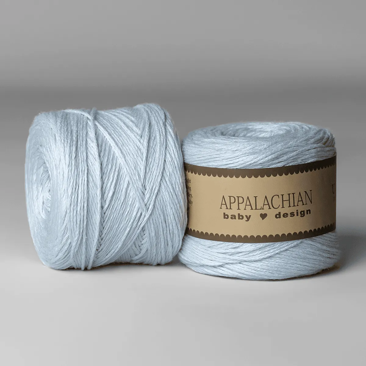 Sky Blue U.S. Organic Cotton Sport Weight Yarn Ball