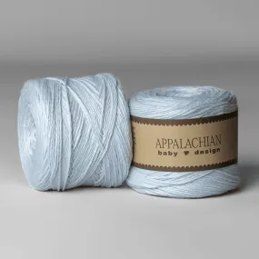 Sky Blue U.S. Organic Cotton Sport Weight Yarn Ball