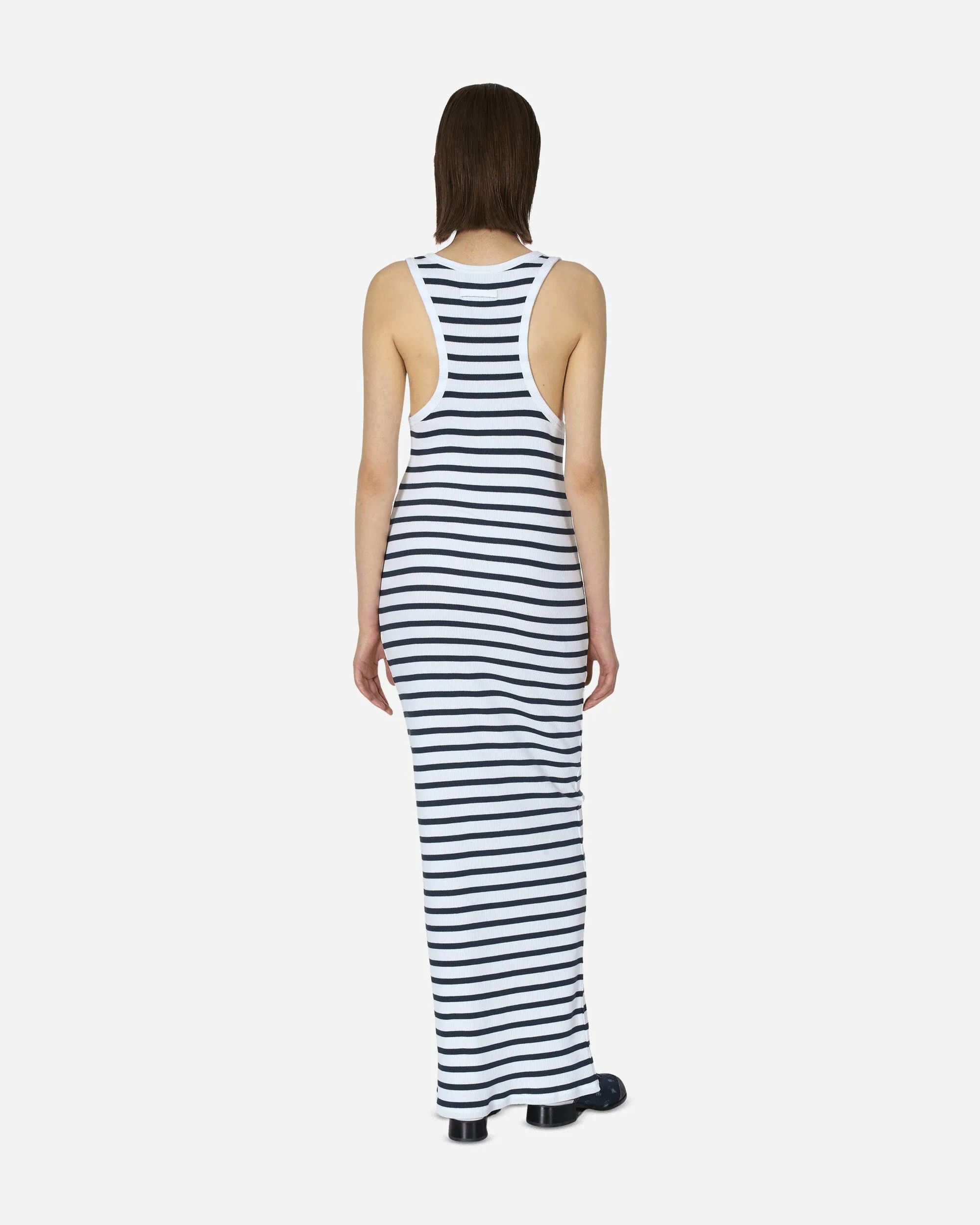 Strapped Marinière Dress White / Navy