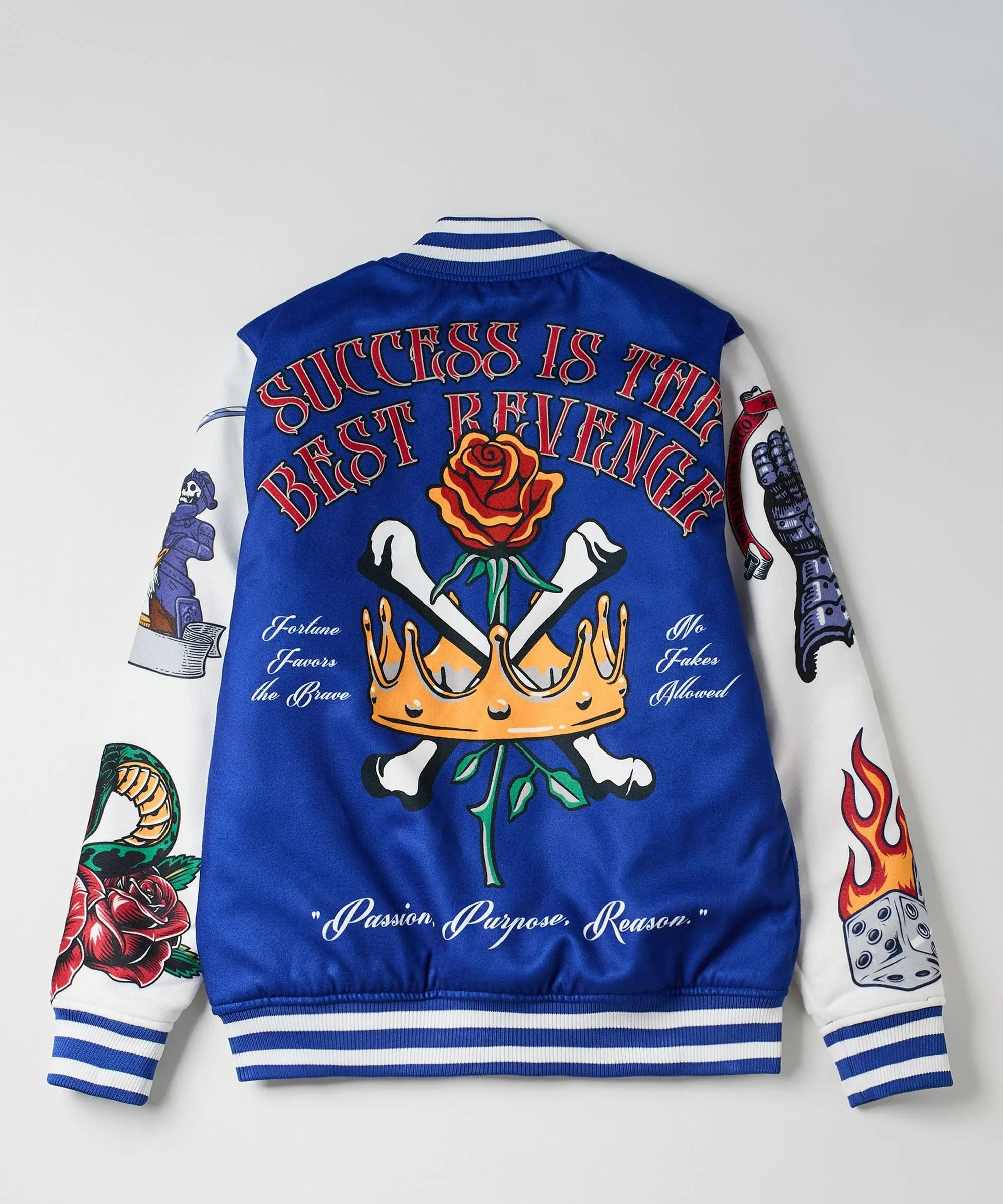 Success Varsity Jacket - Blue