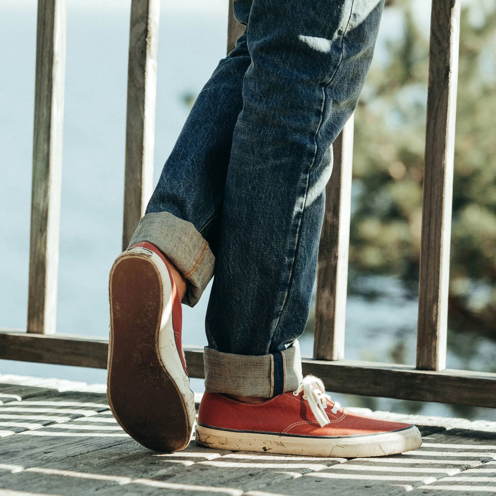 The Democratic Jean in Organic Selvage 12-month Wash