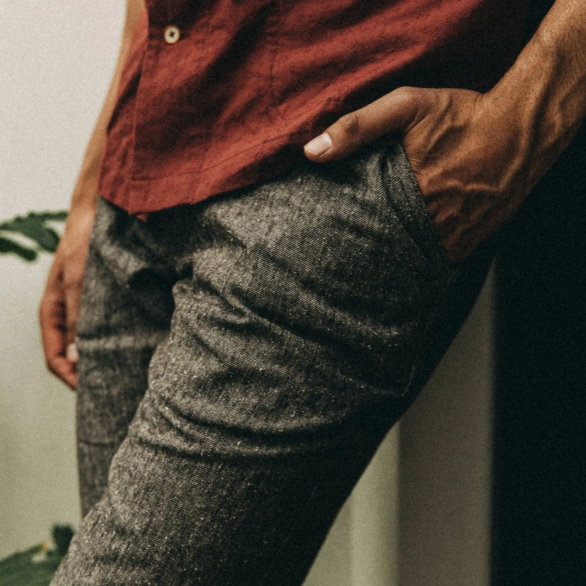 The Easy Pant in Espresso Linen