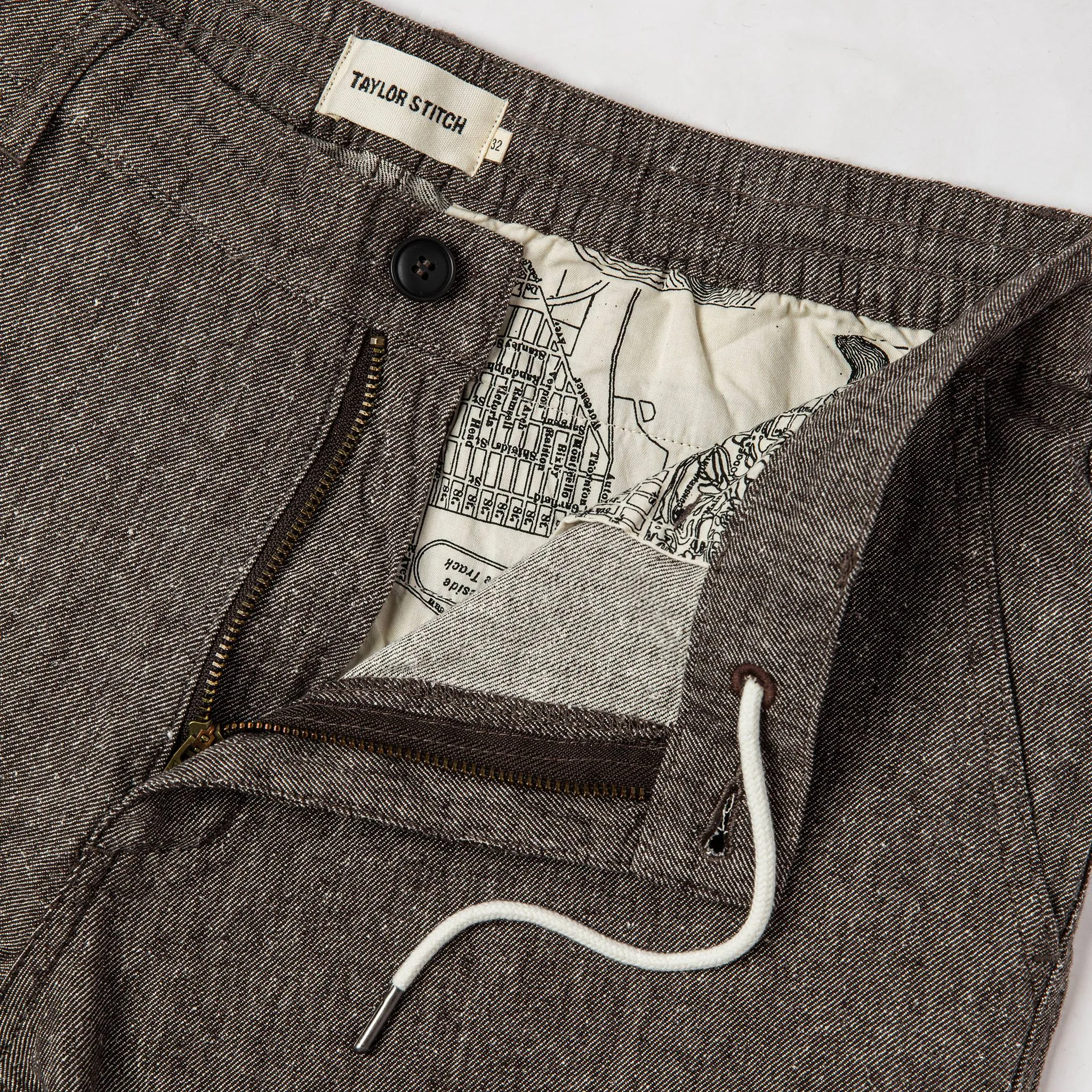 The Easy Pant in Espresso Linen