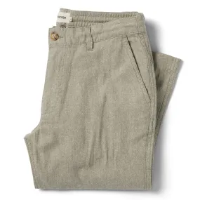 The Easy Pant in Olive Herringbone