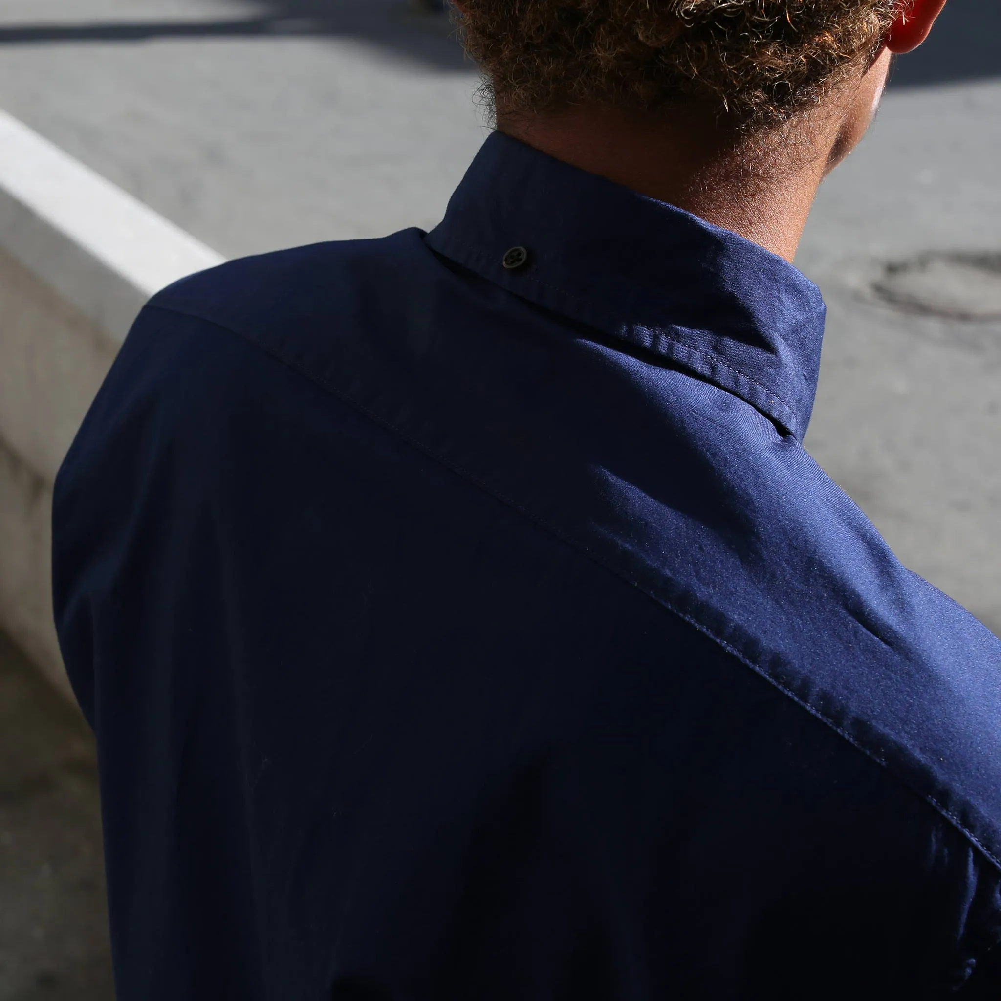 The Jack in Washed Navy Poplin