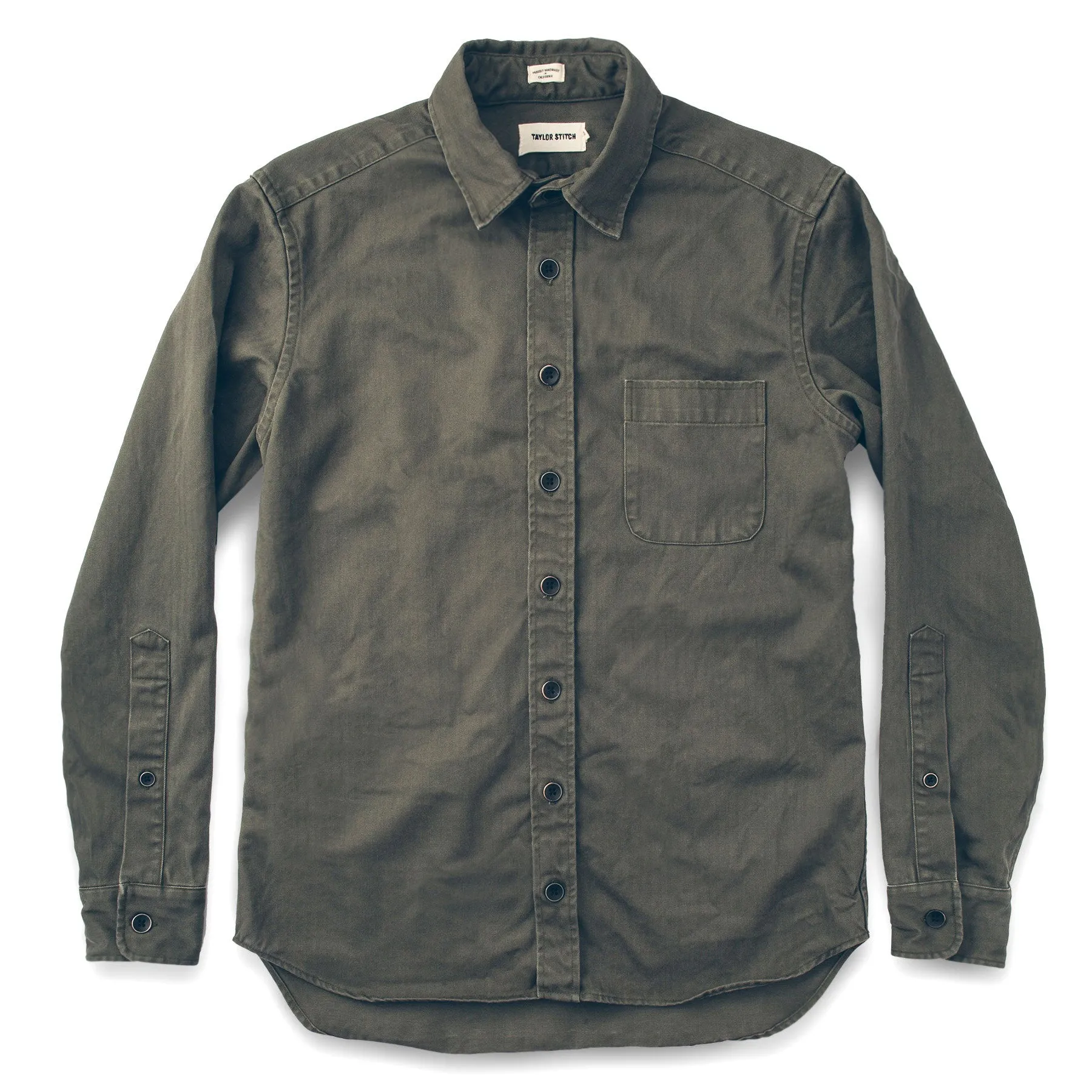 The Mechanic in Washed Olive Herringbone