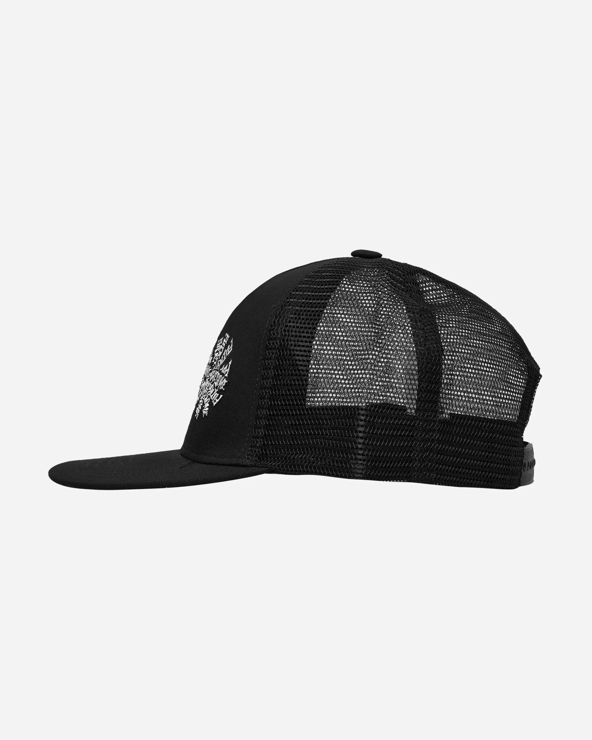 Three Sprial Trucker Hat Black