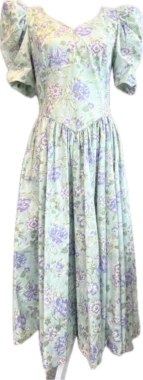 Vintage Laura Ashley Floral Dress, 12