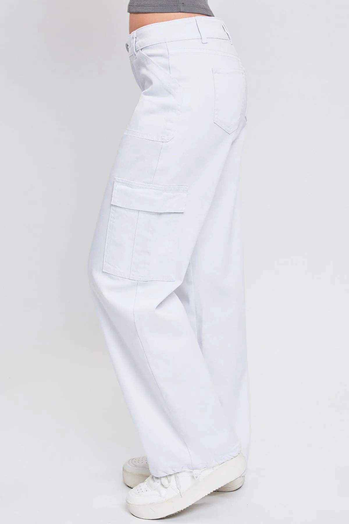 Women's Cargo Jeans with Bungee Hem