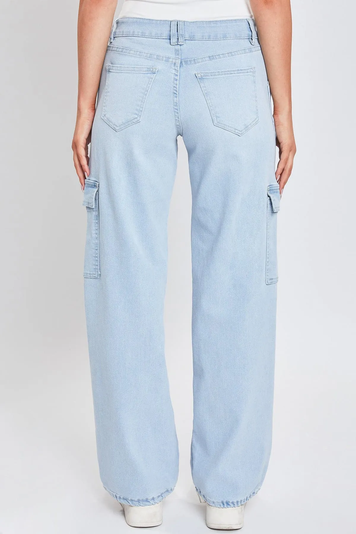 Women's Cargo Jeans with Bungee Hem