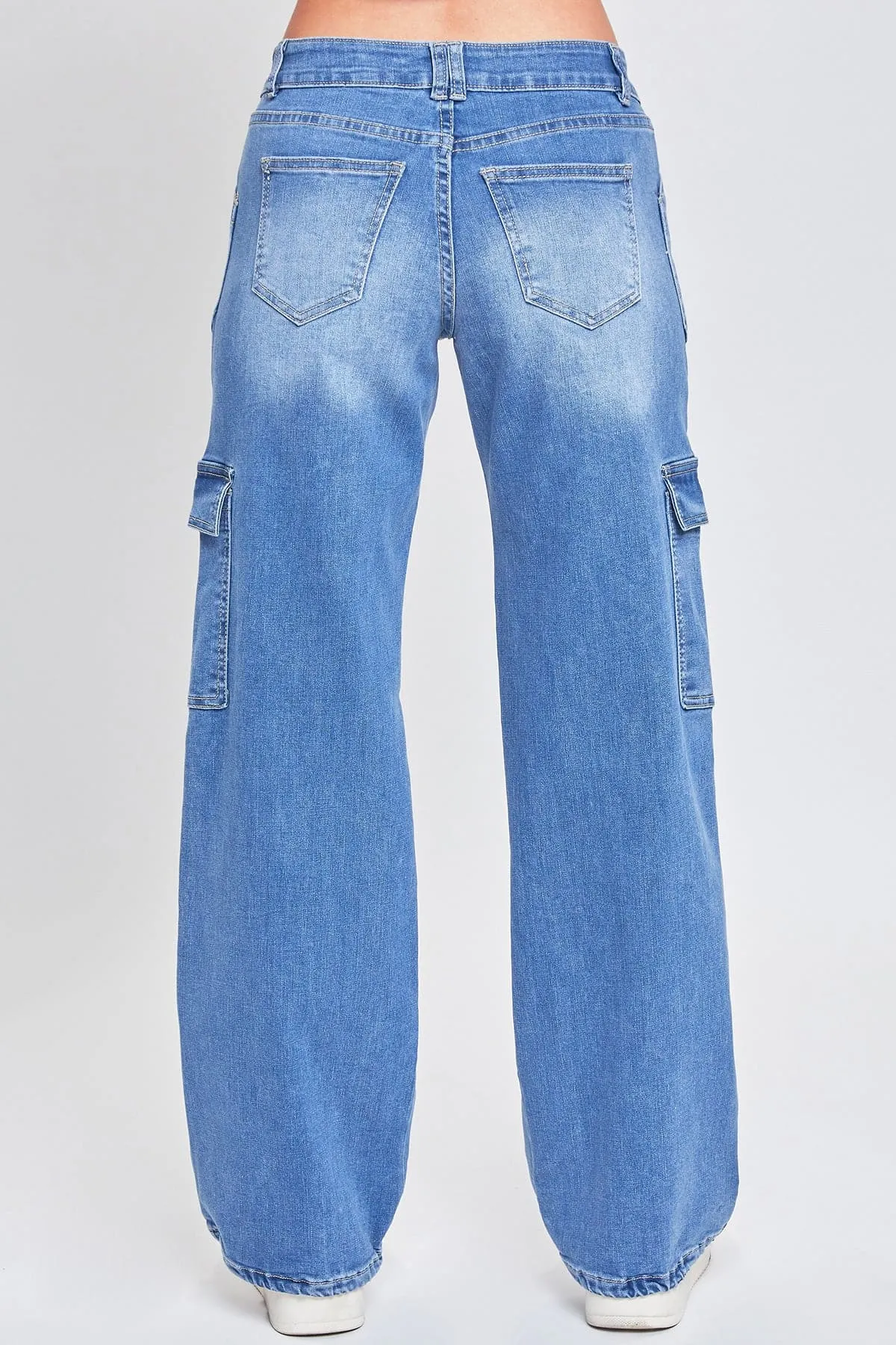 Women's Cargo Jeans with Bungee Hem