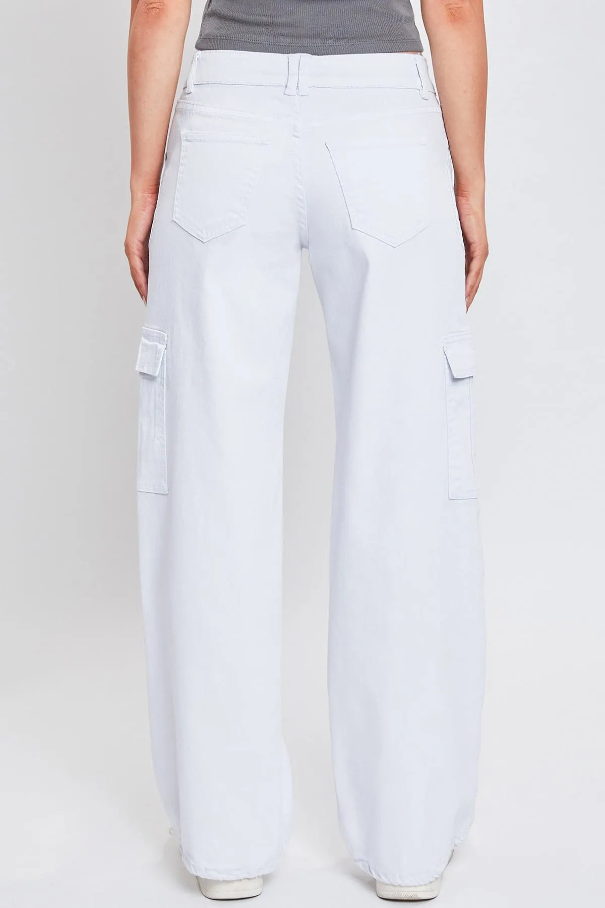 Women's Cargo Jeans with Bungee Hem