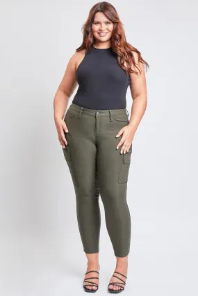 Women's Plus Hyperstretch  Cargo Pants, Dark Olive